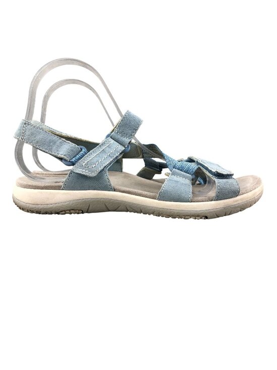 Earth Origins Shoes - Earth Origins Women's Size 8.5M Savoy Slade Blue Suede Open Toe Sport Sandals